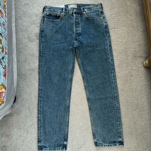 Everlane The Rigid Slouch Jean in Acid Wash